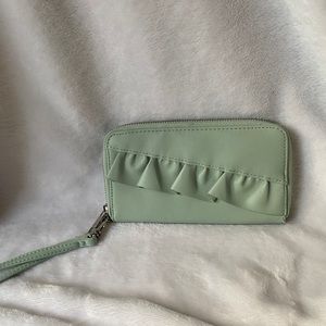 Blue target wristlet